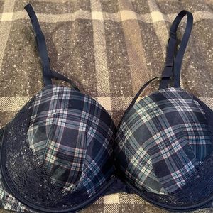 Navy blue bra